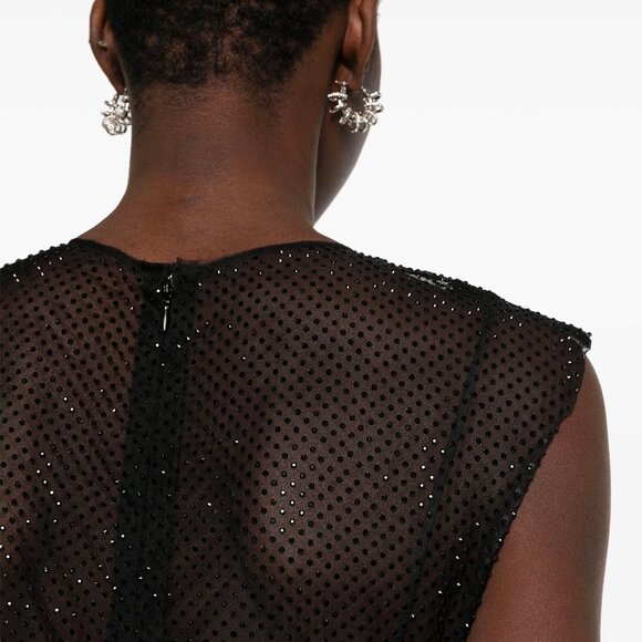 Philosophy Di Lorenzo Serafini Rhinestone-embellished Midi Dress, size S - Picture 4 of 9